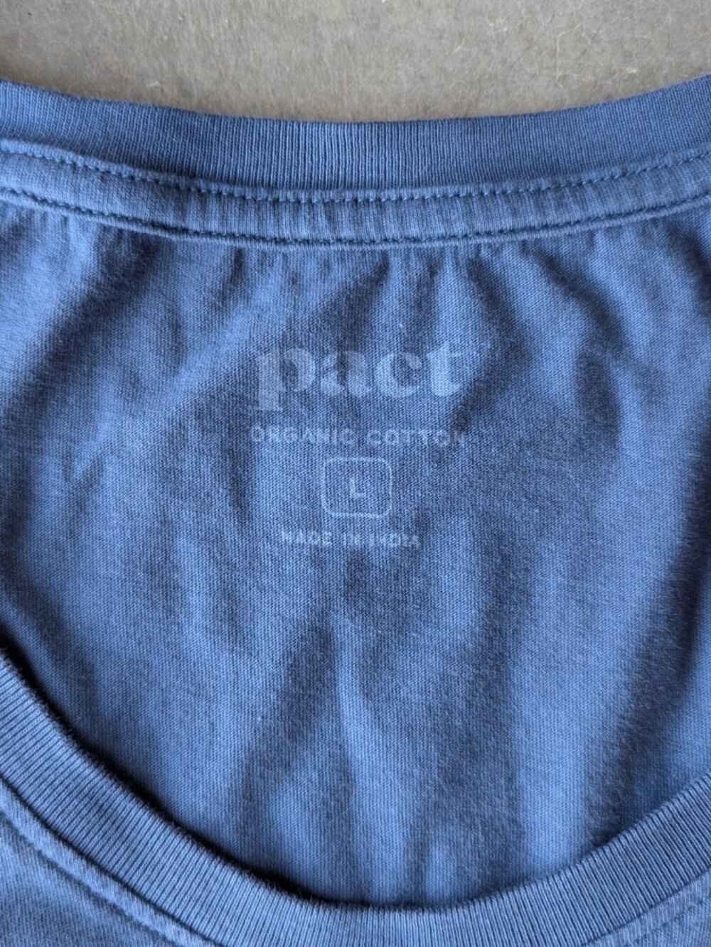 Pact Organic Softspun Tank Midi Dress in French Blue large - Picture 6 of 8
